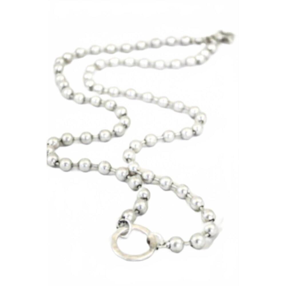 NEW LIZOU convertible chunky necklace in silver